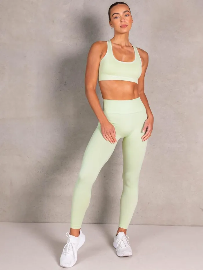 Sports Bras Womens Ryderwear NRG Seamless Scoop Neck Sports Bra Matcha