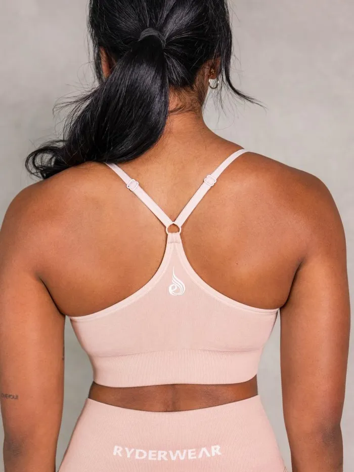 Sports Bras Womens Ryderwear NRG Seamless Sports Bra Biscotti