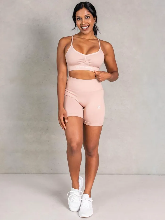 Sports Bras Womens Ryderwear NRG Seamless Sports Bra Biscotti