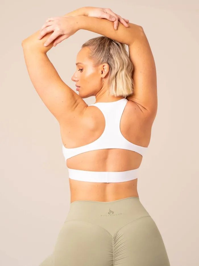Sports Bras Womens Ryderwear Prime Sports Bra White