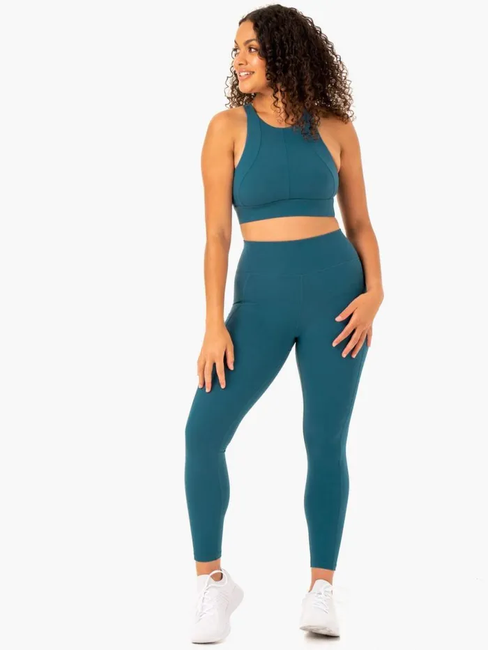 Sports Bras Womens Ryderwear Reset High Impact Sports Bra Teal