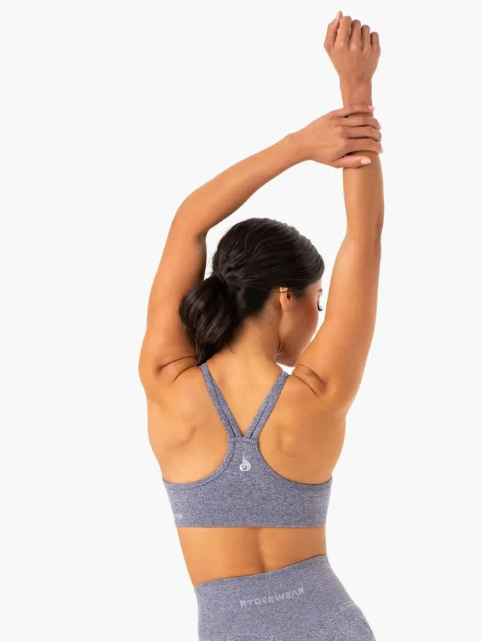 Sports Bras Womens Ryderwear Sculpt Seamless Sports Bra Navy Marl
