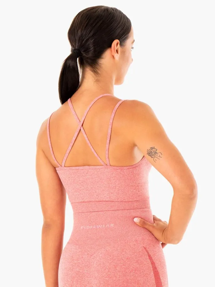 Sports Bras Womens Ryderwear Sculpt Seamless Tank Pink Marl