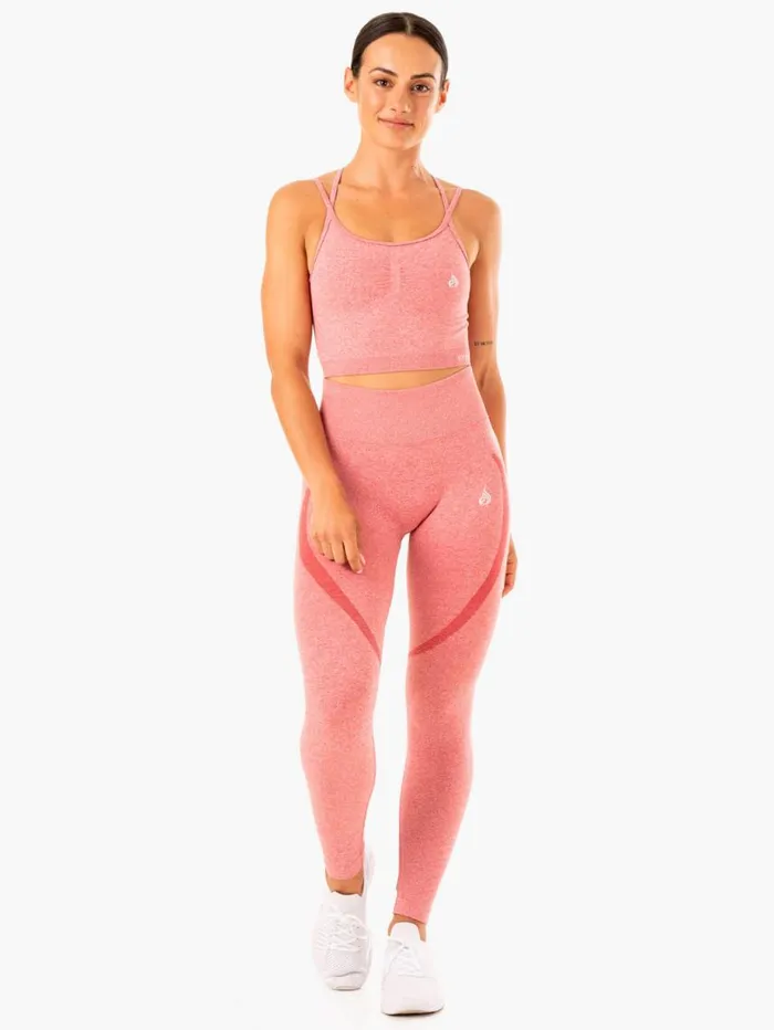 Sports Bras Womens Ryderwear Sculpt Seamless Tank Pink Marl