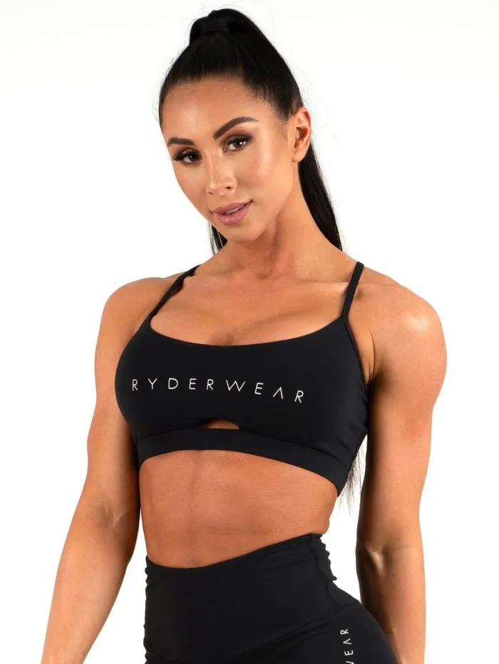 Sports Bras Womens Ryderwear Staples Sports Bra Black