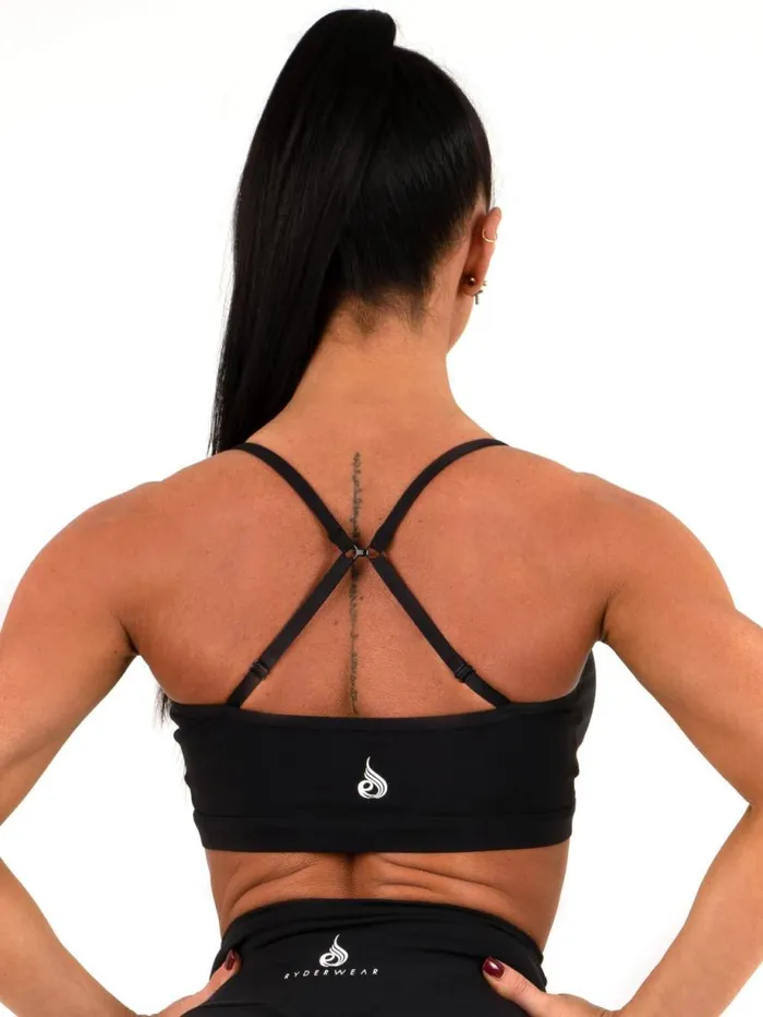 Sports Bras Womens Ryderwear Staples Sports Bra Black