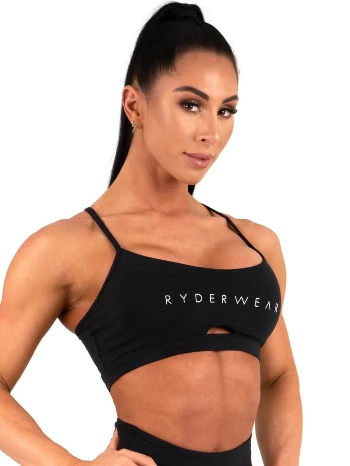 Sports Bras Womens Ryderwear Staples Sports Bra Black