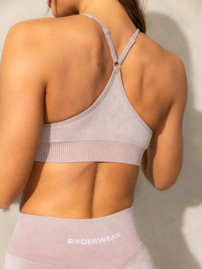 Sports Bras Womens Ryderwear Stonewash Seamless Sports Bra Fawn Stonewash