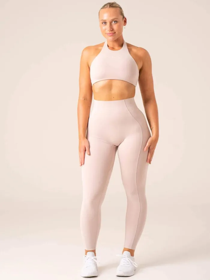 Sports Bras Womens Ryderwear Stride Halter Sports Bra Chalk