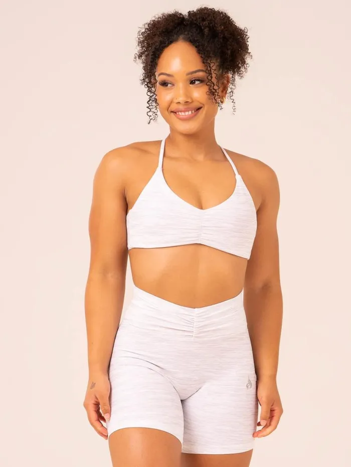 Sports Bras Womens Ryderwear Tempo Sports Bra Snow Grey Marl