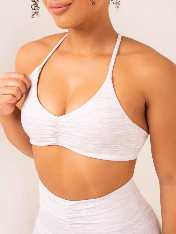 Sports Bras Womens Ryderwear Tempo Sports Bra Snow Grey Marl