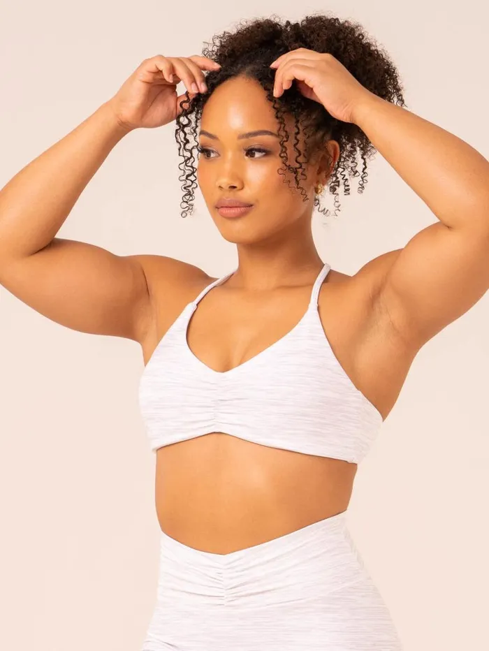 Sports Bras Womens Ryderwear Tempo Sports Bra Snow Grey Marl