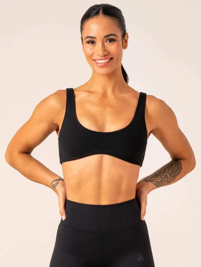 Sports Bras Womens Ryderwear Unstoppable Lounge Bra Black