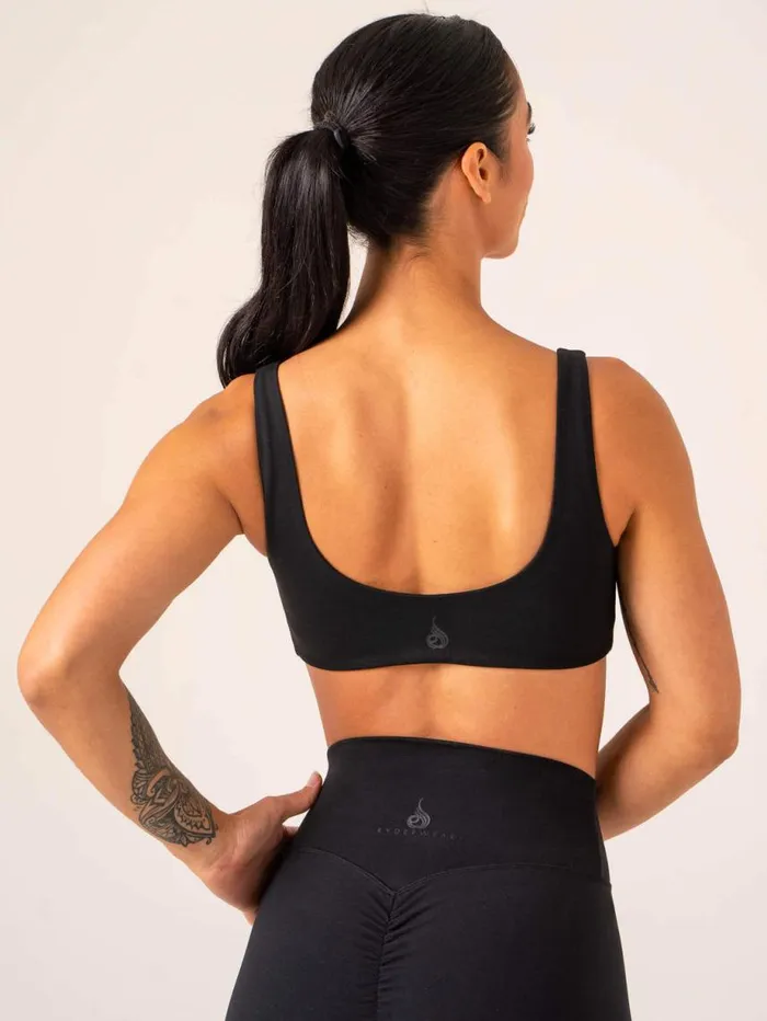 Sports Bras Womens Ryderwear Unstoppable Lounge Bra Black