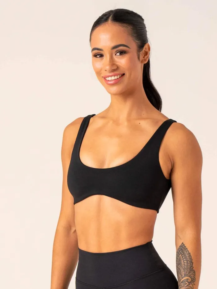Sports Bras Womens Ryderwear Unstoppable Lounge Bra Black