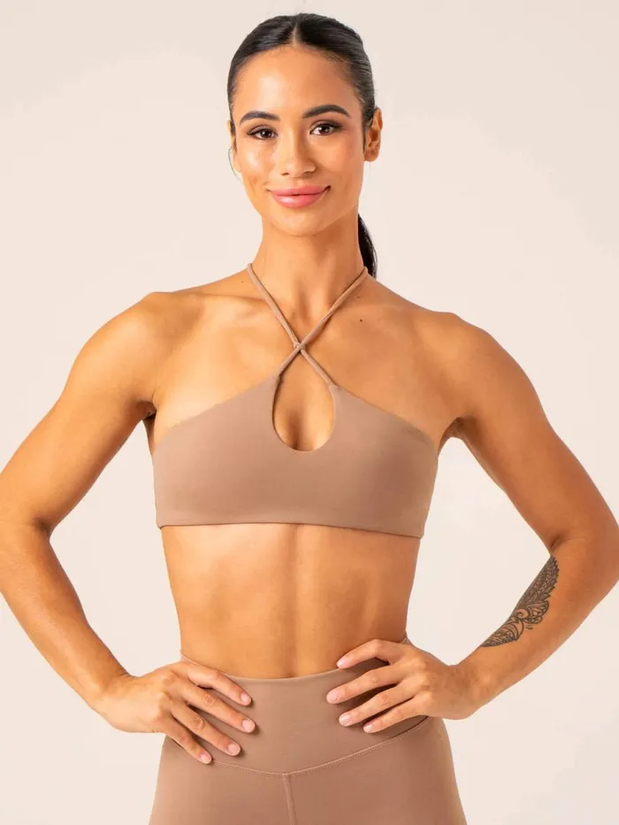 Sports Bras Womens Ryderwear Unstoppable Sports Bra Mocha