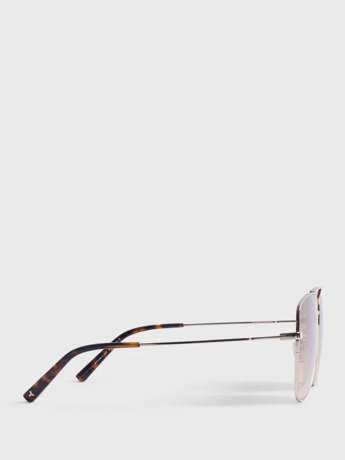 Sunglasses and Eyewear Mens Paul Stuart BALLY Shiny Rose Gold Aviator Sunglasses Rose Gold