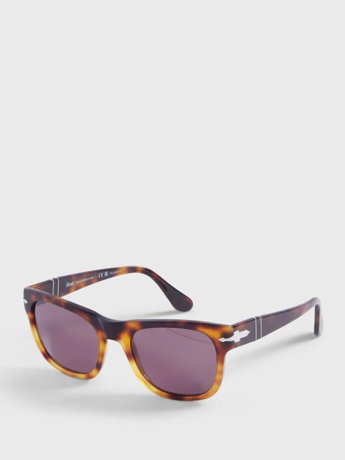 Sunglasses and Eyewear Mens Paul Stuart Persol Tortoise Frame With Polarized Lens Brown