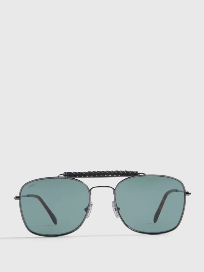 Sunglasses and Eyewear Mens Paul Stuart TODS Shiny Dark Ruthenium Metal Sunglasses Black Sunglasses and Eyewear Mens Paul Stuart TODS Shiny Dark Ruthenium Metal Sunglasses Black