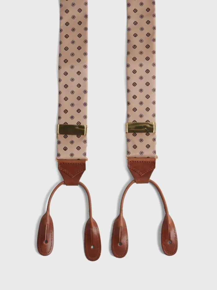 Suspenders Mens Paul Stuart Mini Medallion Braces Camel Suspenders Mens Paul Stuart Mini Medallion Braces Camel