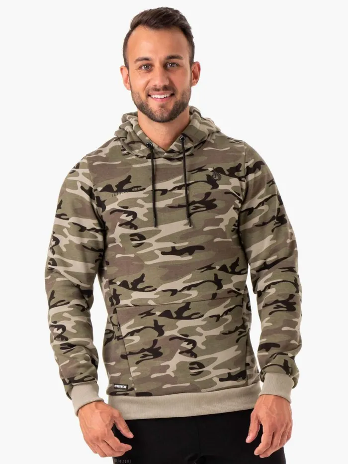 Sweaters and Hoodies Mens Ryderwear Camo Tech Pullover Hoodie Khaki Camo