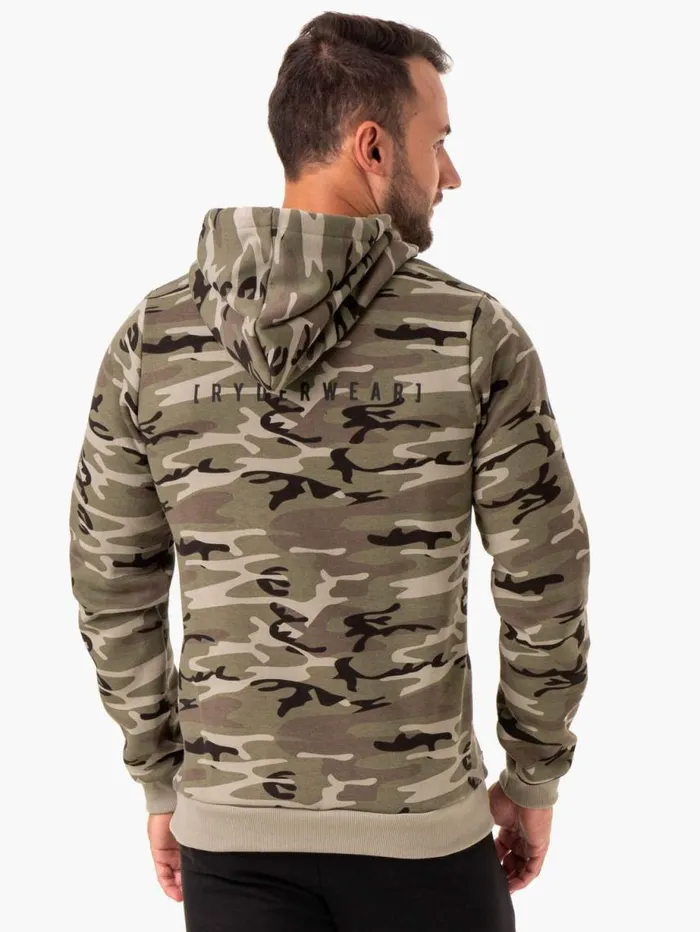 Sweaters and Hoodies Mens Ryderwear Camo Tech Pullover Hoodie Khaki Camo