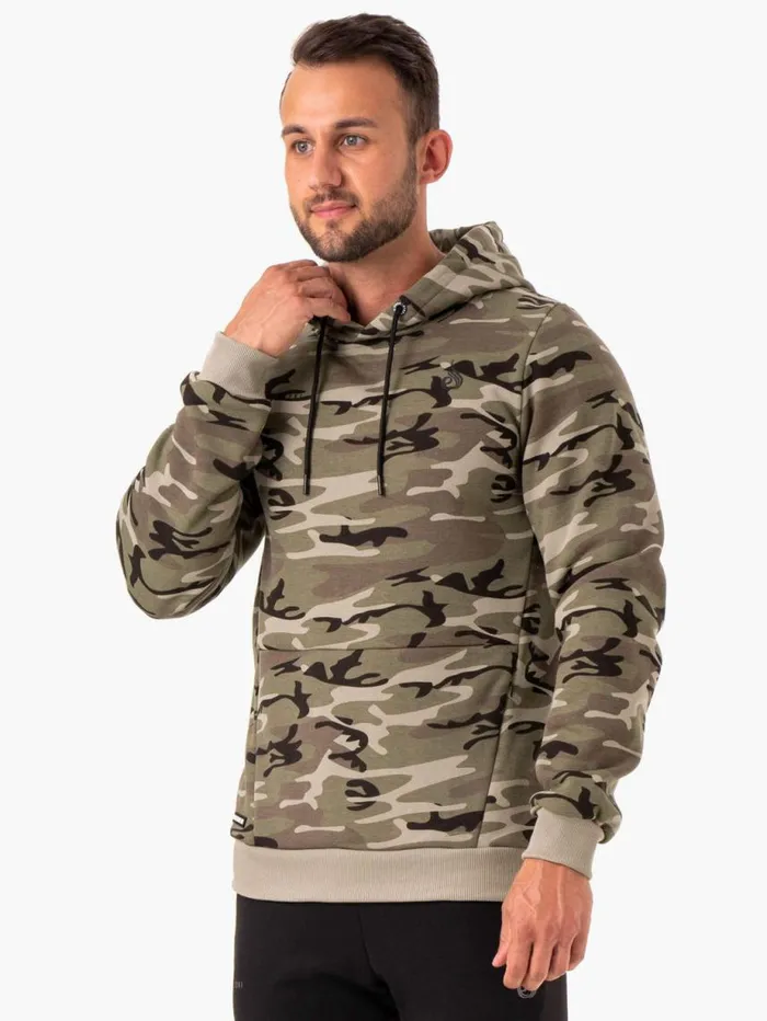 Sweaters and Hoodies Mens Ryderwear Camo Tech Pullover Hoodie Khaki Camo