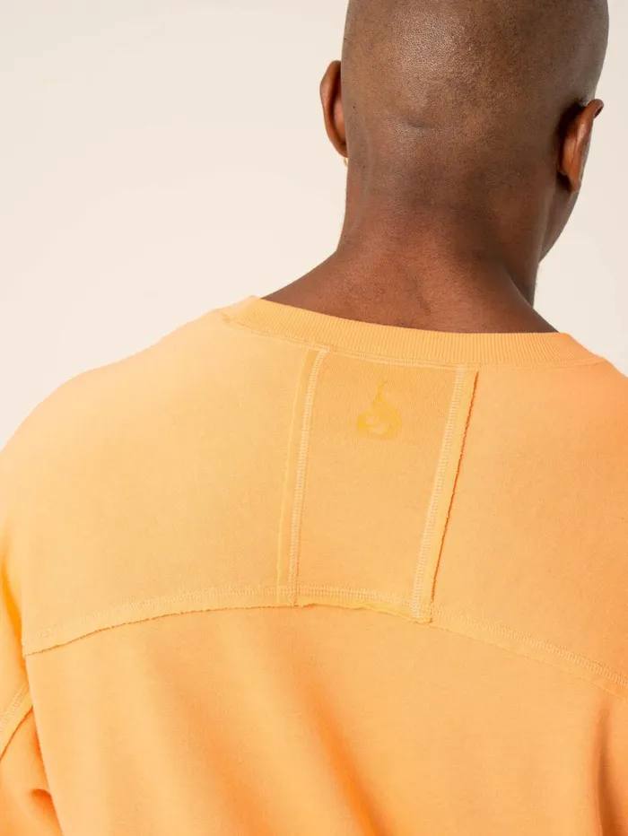 Sweaters and Hoodies Mens Ryderwear Dynamic Pullover Jumper Orange Sherbet