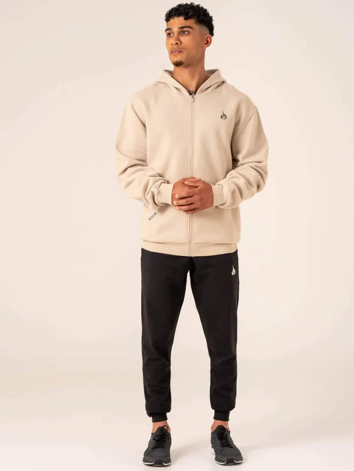 Sweaters and Hoodies Mens Ryderwear Emerge Track Jacket Sand