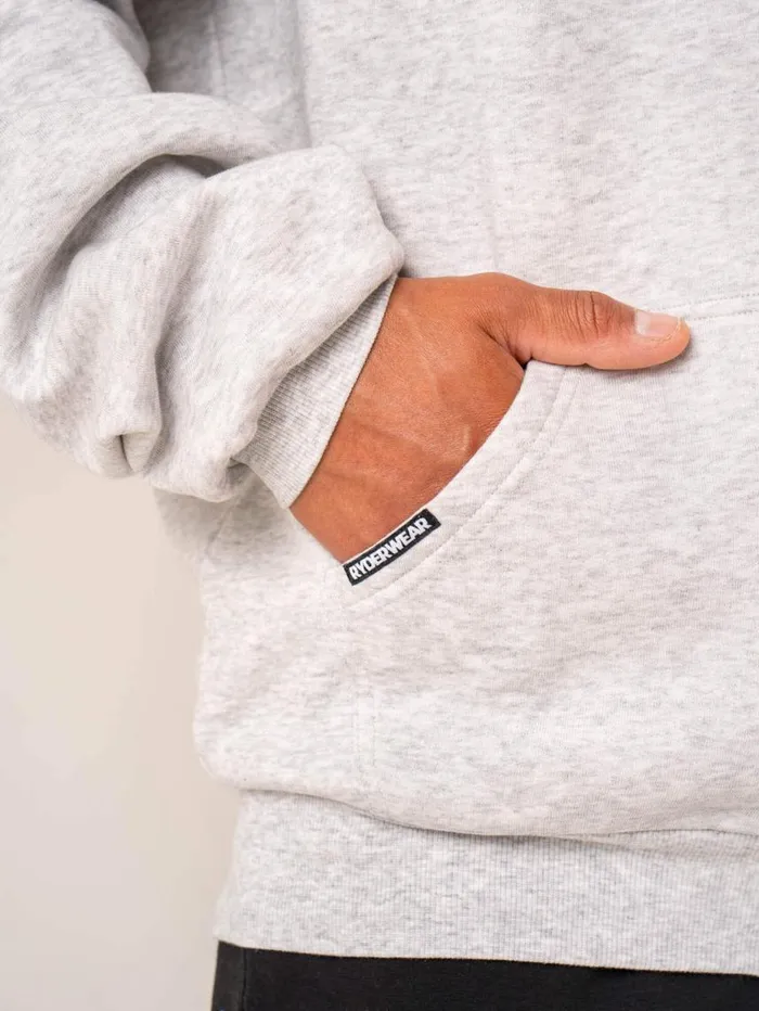 Sweaters and Hoodies Mens Ryderwear Emerge Track Jacket Snow Grey Marl