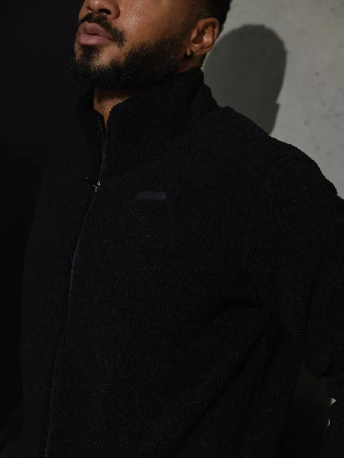 Sweaters and Hoodies Mens Ryderwear Flex Polar Fleece Jacket Black