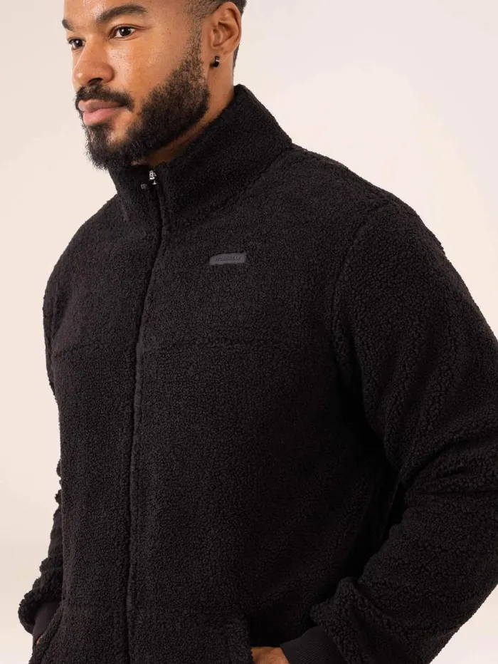 Sweaters and Hoodies Mens Ryderwear Flex Polar Fleece Jacket Black