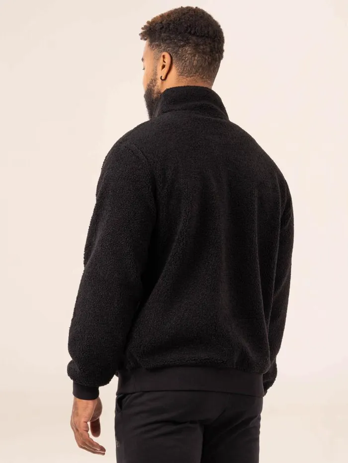 Sweaters and Hoodies Mens Ryderwear Flex Polar Fleece Jacket Black