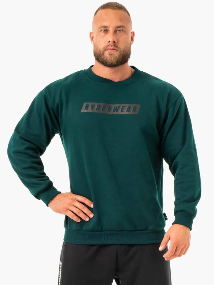 Sweaters and Hoodies Mens Ryderwear Force Pullover Forest Green