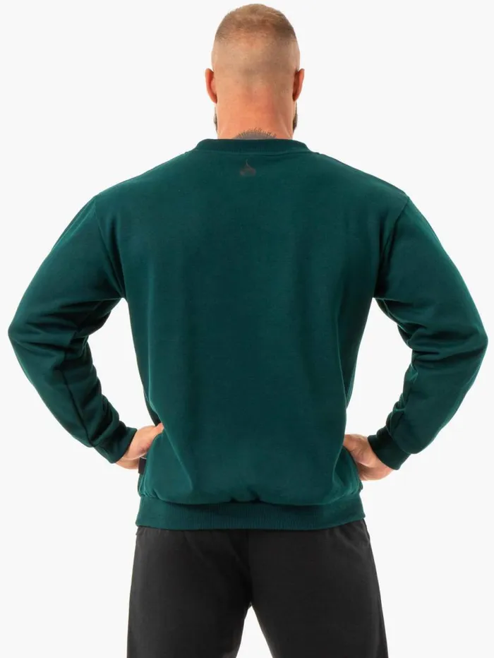Sweaters and Hoodies Mens Ryderwear Force Pullover Forest Green