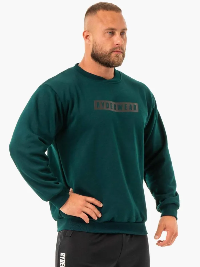 Sweaters and Hoodies Mens Ryderwear Force Pullover Forest Green