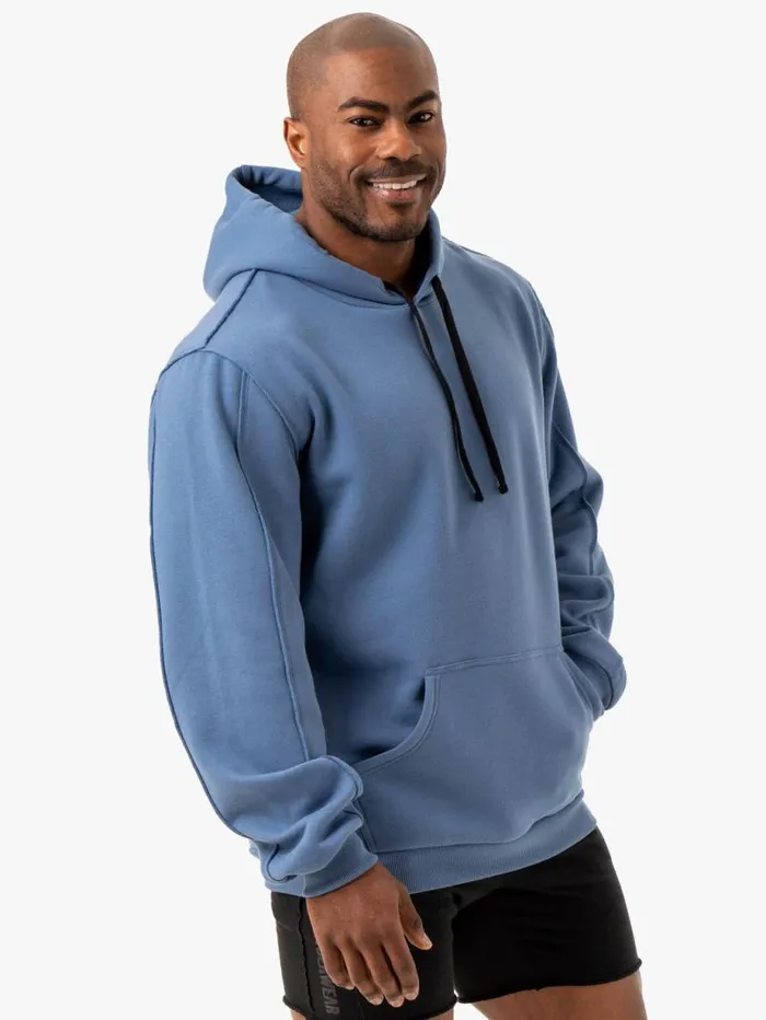Sweaters and Hoodies Mens Ryderwear Force Pullover Hoodie Blue