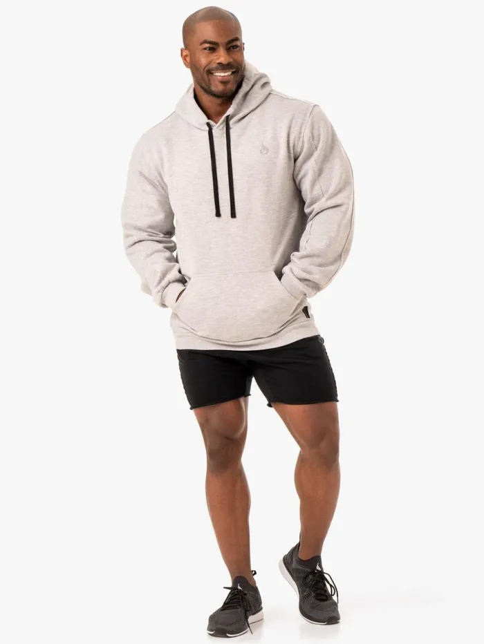 Sweaters and Hoodies Mens Ryderwear Force Pullover Hoodie Grey Marl