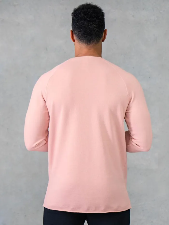 Sweaters and Hoodies Mens Ryderwear Legacy Crewneck Faded Pink