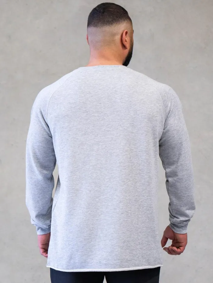 Sweaters and Hoodies Mens Ryderwear Legacy Crewneck Grey Marl