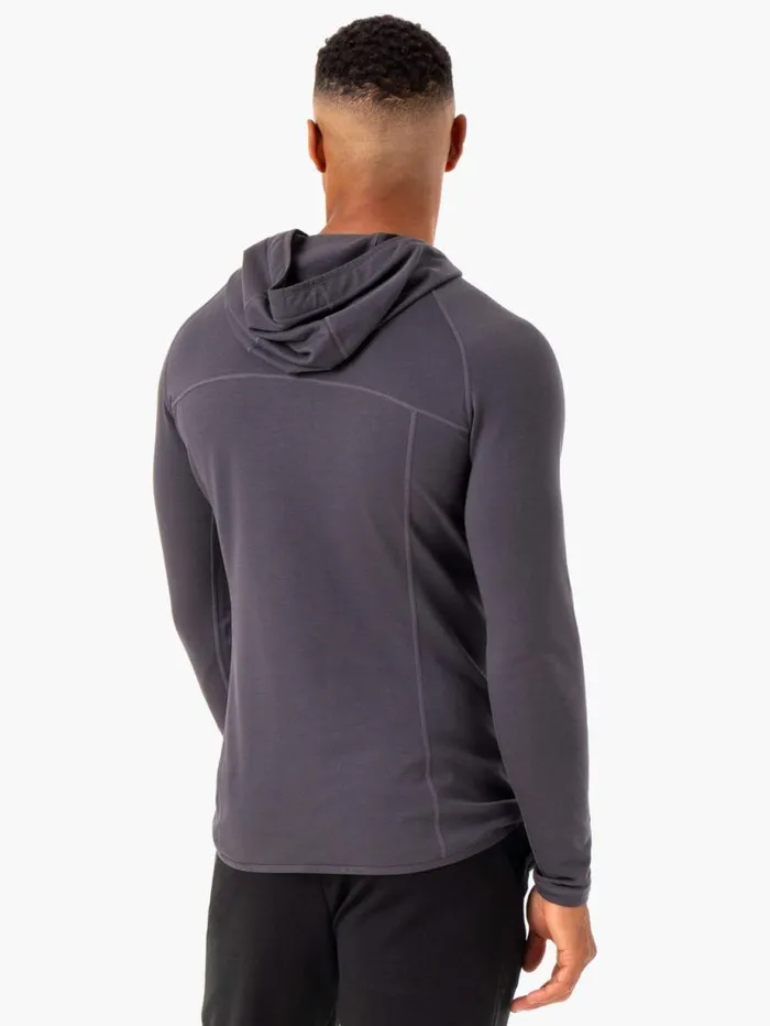 Sweaters and Hoodies Mens Ryderwear Optimal Pullover Hoodie Charcoal