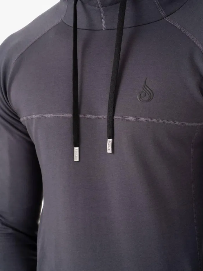 Sweaters and Hoodies Mens Ryderwear Optimal Pullover Hoodie Charcoal