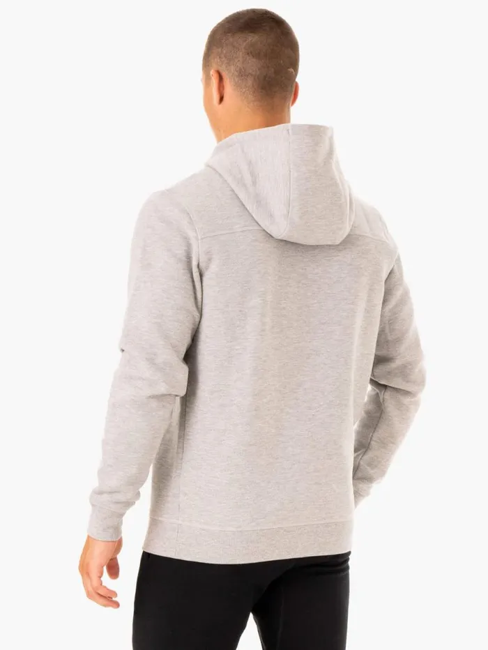 Sweaters and Hoodies Mens Ryderwear Recharge Zip Up Hoodie Grey Marl