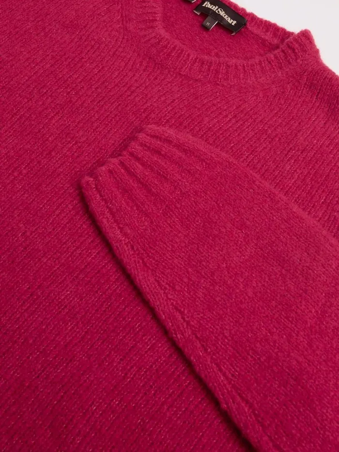 Sweaters Mens Paul Stuart Boucle Crewneck Sweater Bright Blue Sweaters Mens Paul Stuart Boucle Crewneck Sweater Bright Blue