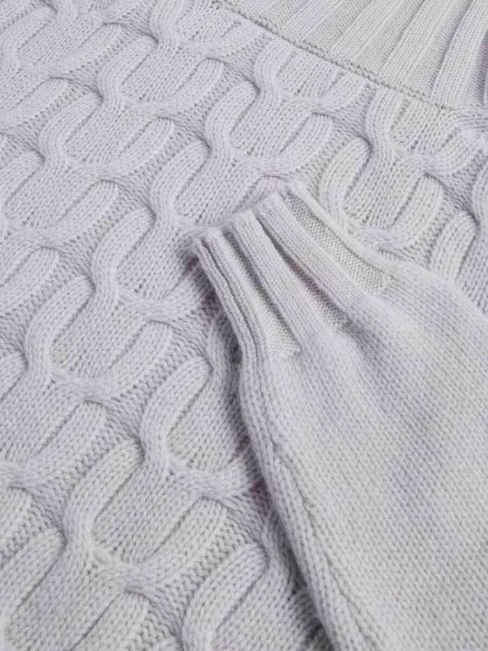 Sweaters Mens Paul Stuart Cashmere Link Turtleneck Sweater Ivory