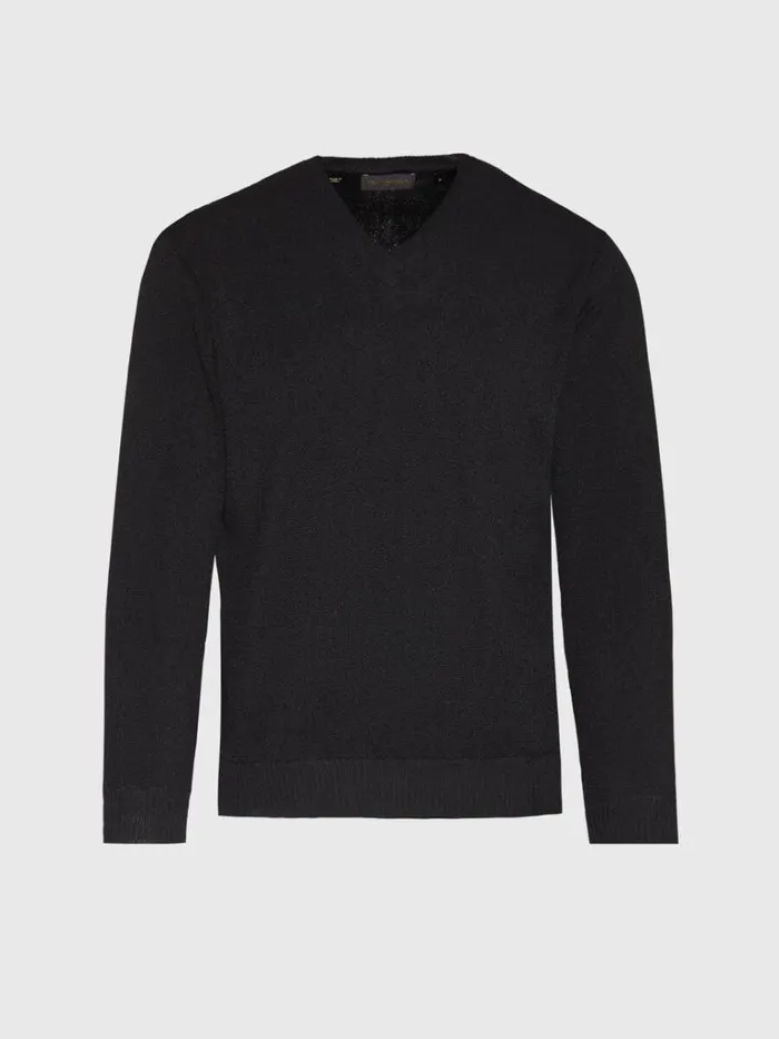 Sweaters Mens Paul Stuart Classic Alpaca Links VNeck Sweater Green Mix