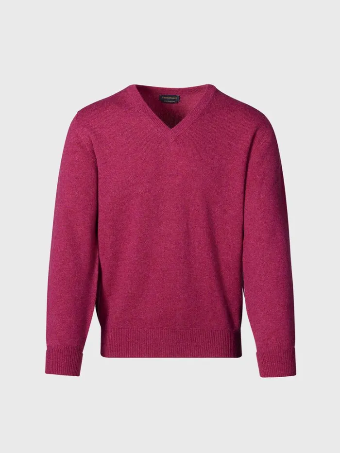 Sweaters Mens Paul Stuart Classic Cashmere Double Ply VNeck Sweater Fog