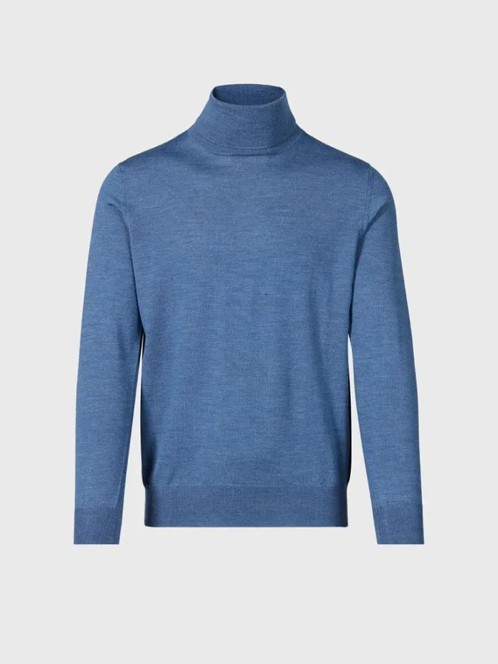 Sweaters Mens Paul Stuart Merino Wool Turtleneck Black