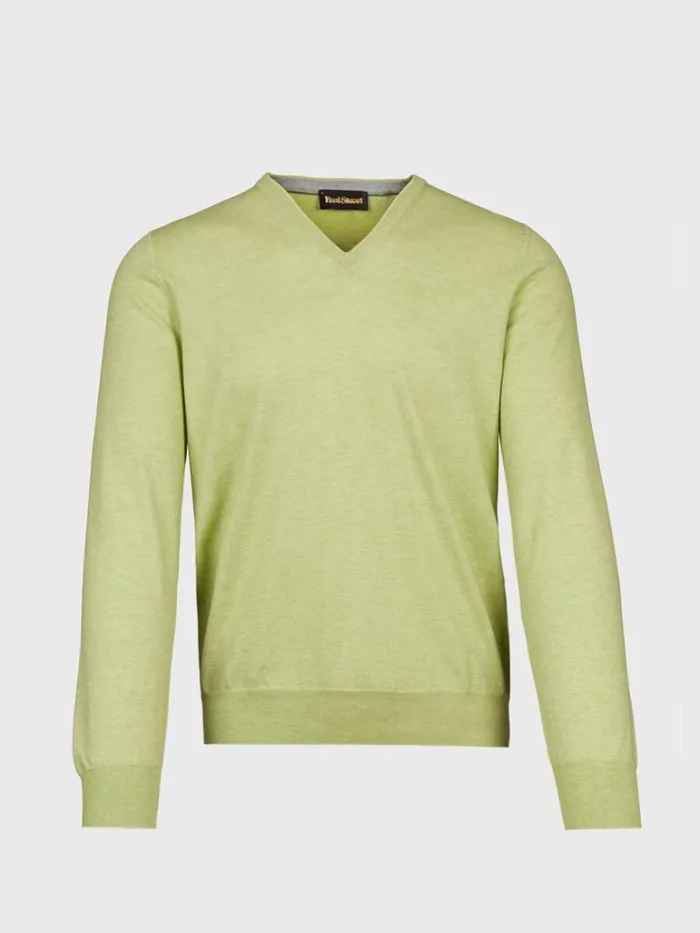 Sweaters Mens Paul Stuart VNeck Sweater Denim