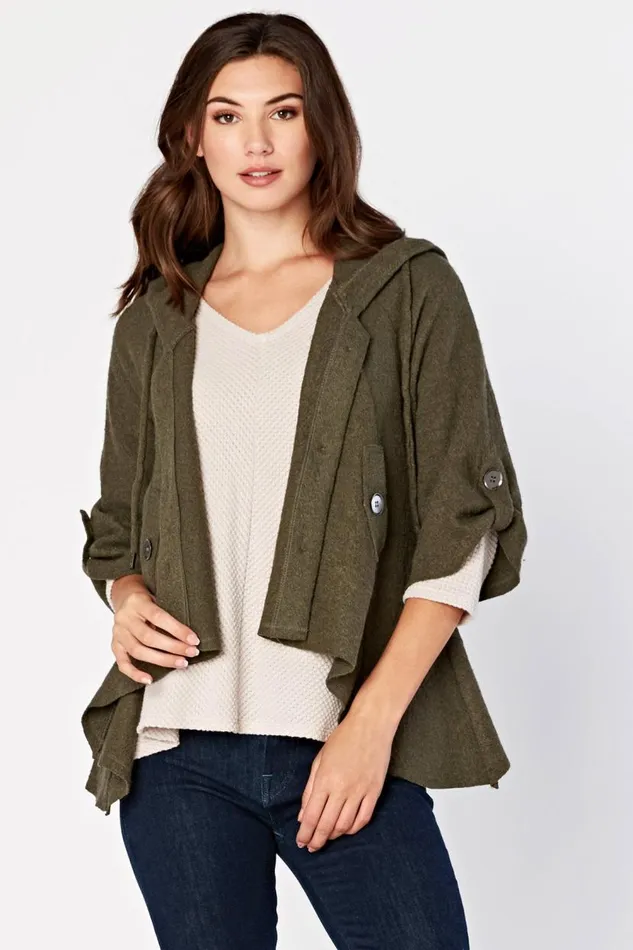 Sweeping Cape Jacket Olivander Clothing XCVI Jackets